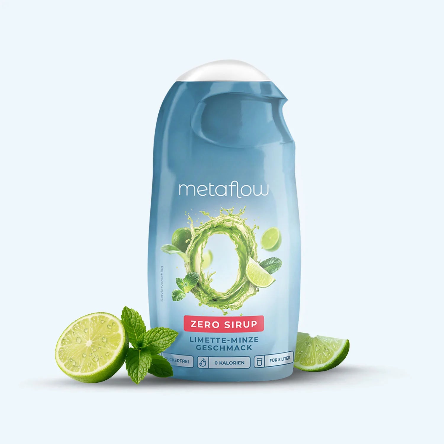 Metaflow Zero Sirup in Geschmacksrichtung Limette-Minze