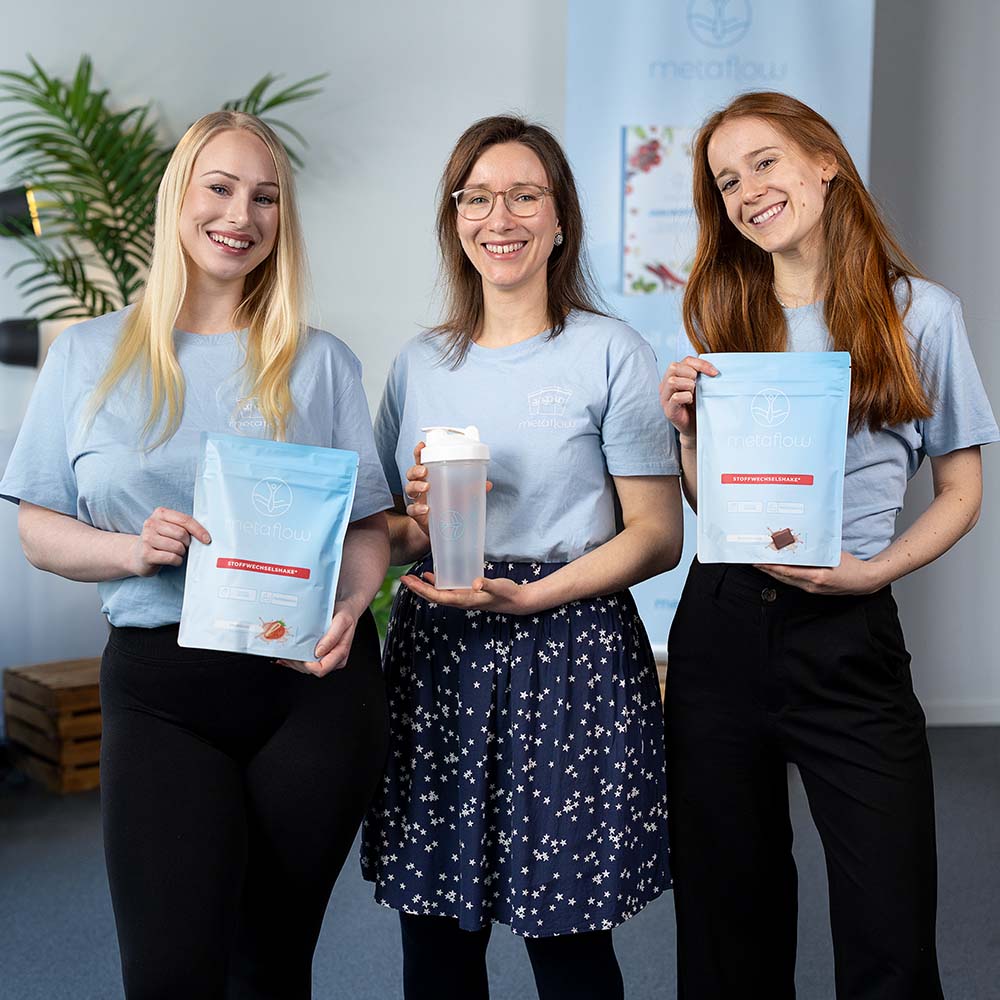 Drei MetaFlow Mitarbeiterinnen