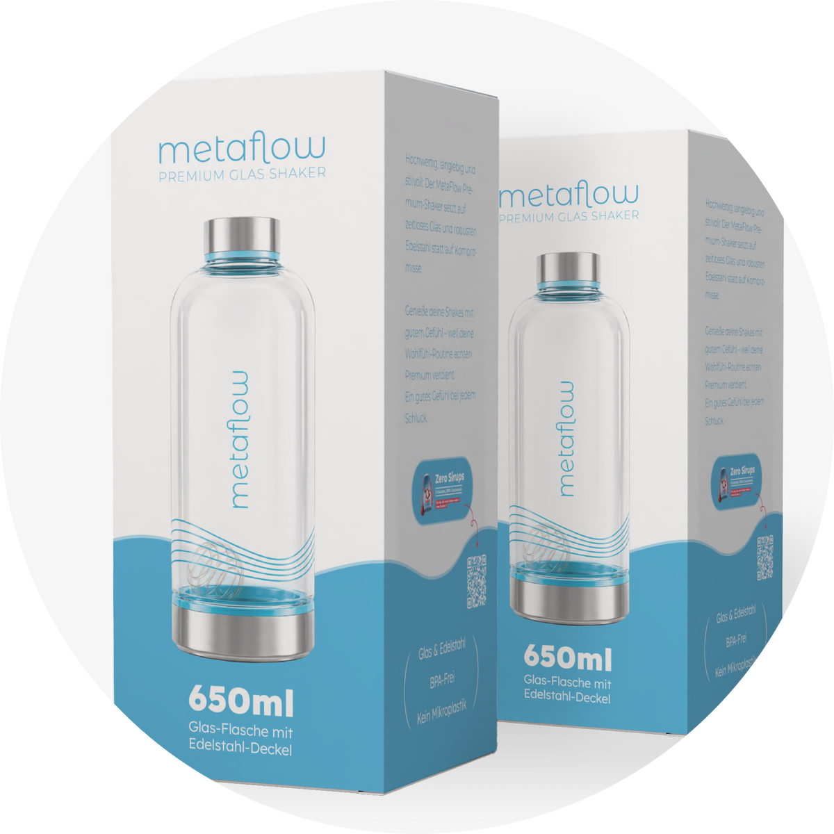 MetaFlow Premium Glas-Shaker