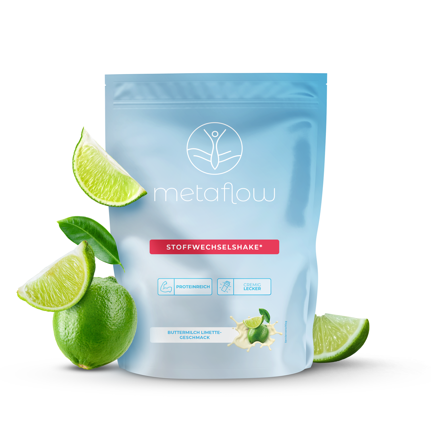 Stoffwechselshake Süß Geschmack Buttermilch Limette