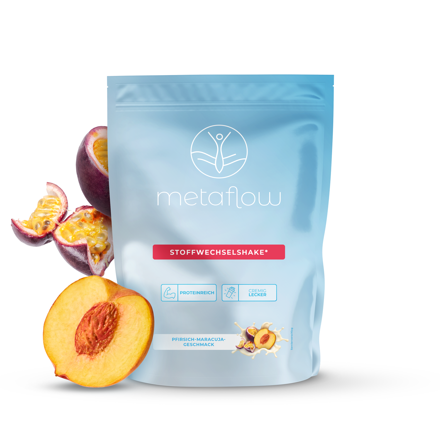Stoffwechselshake Süß Geschmack Pfirsich Maracuja