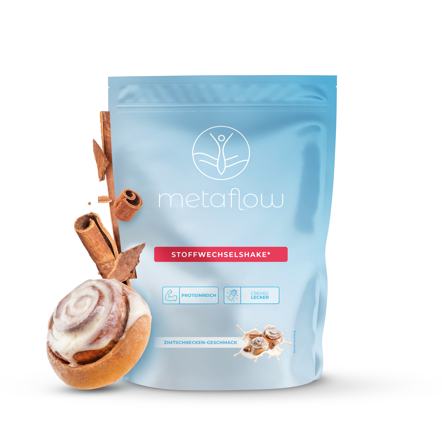 Stoffwechselshake Süß Geschmacksrichtung Zimtschnecke