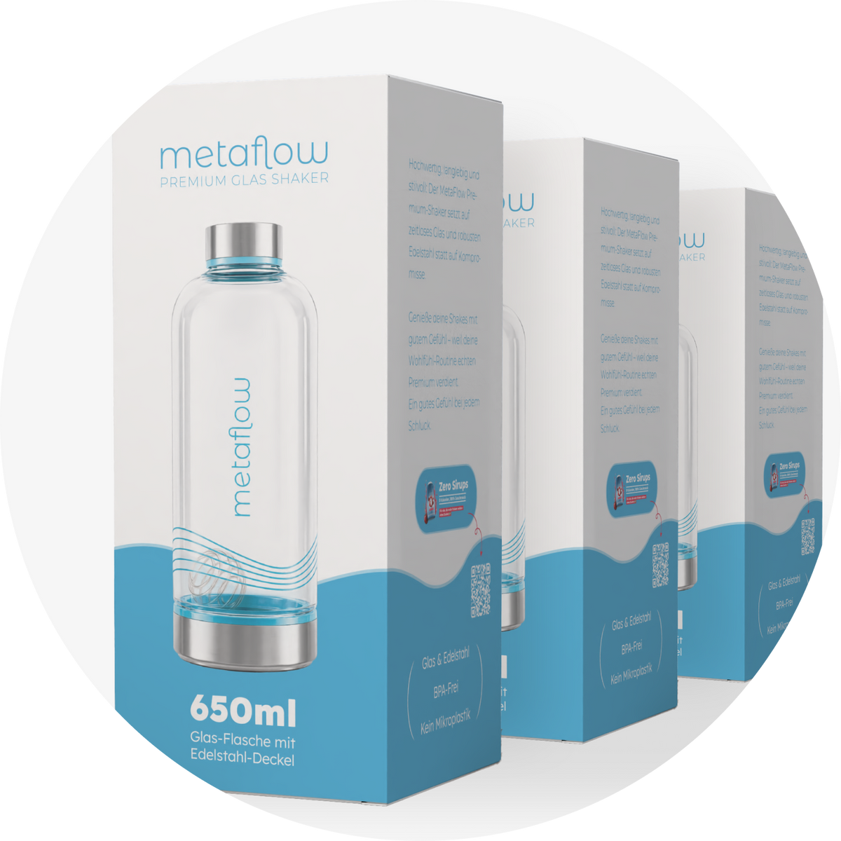 MetaFlow Premium Glas-Shaker