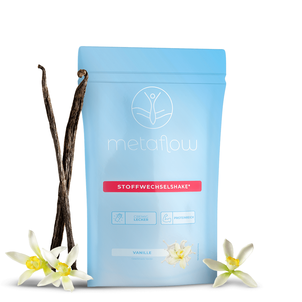 MetaFlow Produktbild Stoffwechselshake Süß Geschmack Vanille