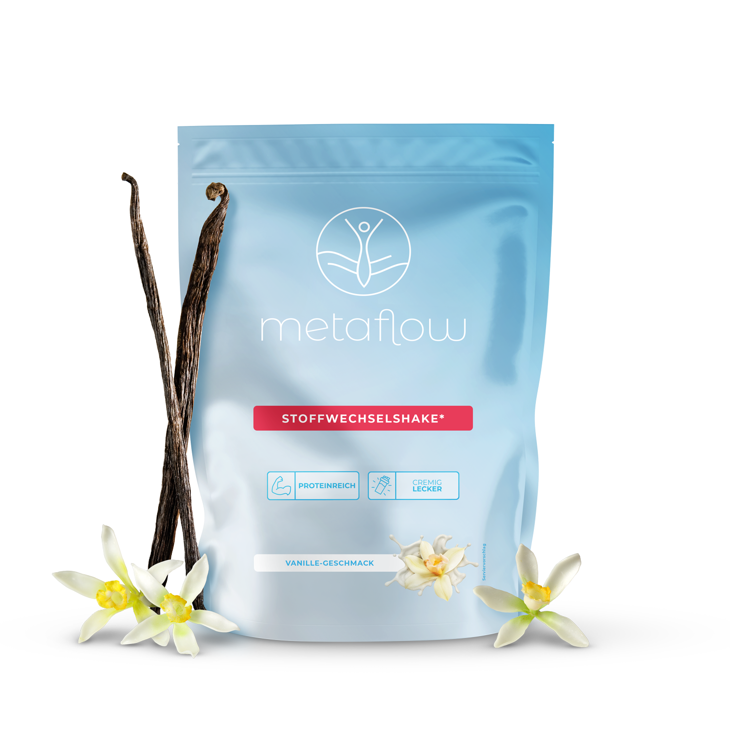 MetaFlow Produktbild Stoffwechselshake Süß Geschmack Vanille
