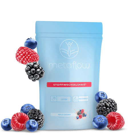 MetaFlow Stoffwechselshake Geschmack Wild Berry 